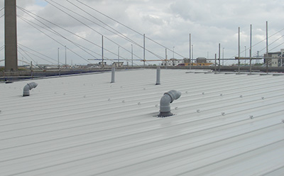 An example of roof sheeting