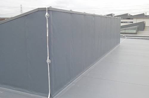 An example of single ply roofing